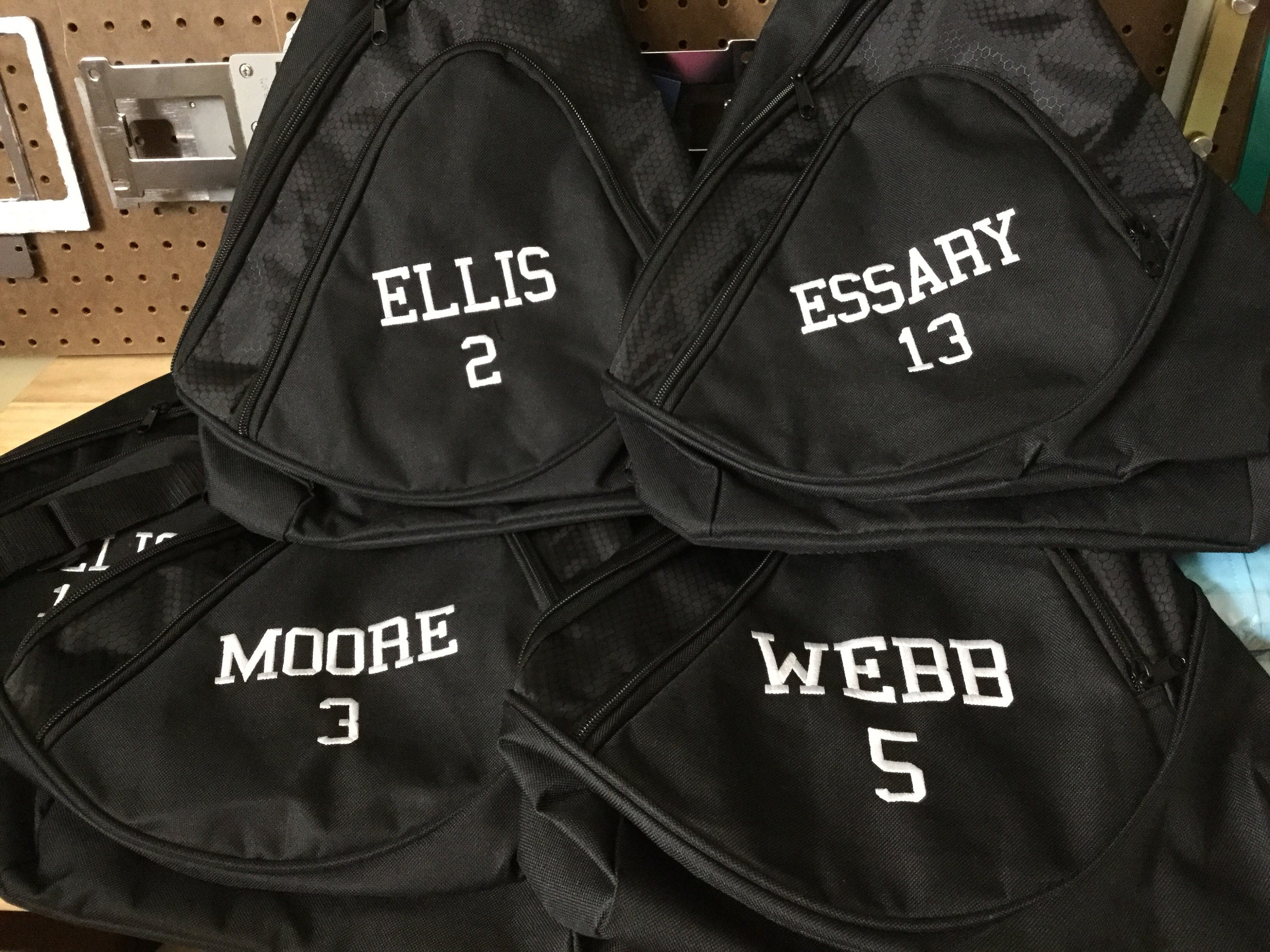 sling bag personalized, sports travel, great for youth, school group, monogramed, embroidered and personalized with with name/date, bulk