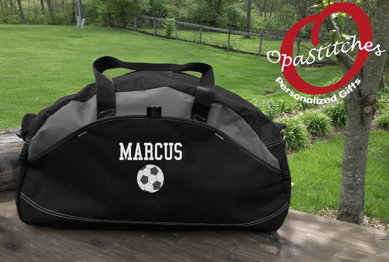 Personalized Soccer Sports Duffel Bag MONOGRAMMED With Soccer Etsy