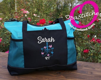 Personalized Nurse Tote Bag – Custom Embroidered Name & Title