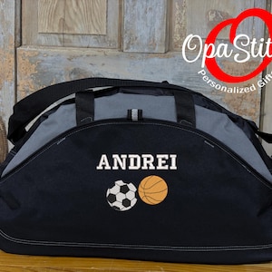 Personalized Sports Duffel Bags with Custom Name and Design: Football, Baseball, Karate, Volleyball, Boxing & More