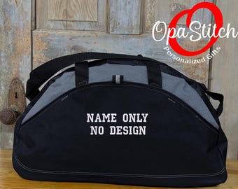 Personalized Embroidered Sports Duffel Bag – Custom Gym Travel Tote