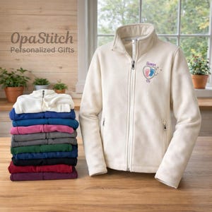 Labor and Delivery RN Embroidered Fleece Jacket, Nurse Workwear Gift