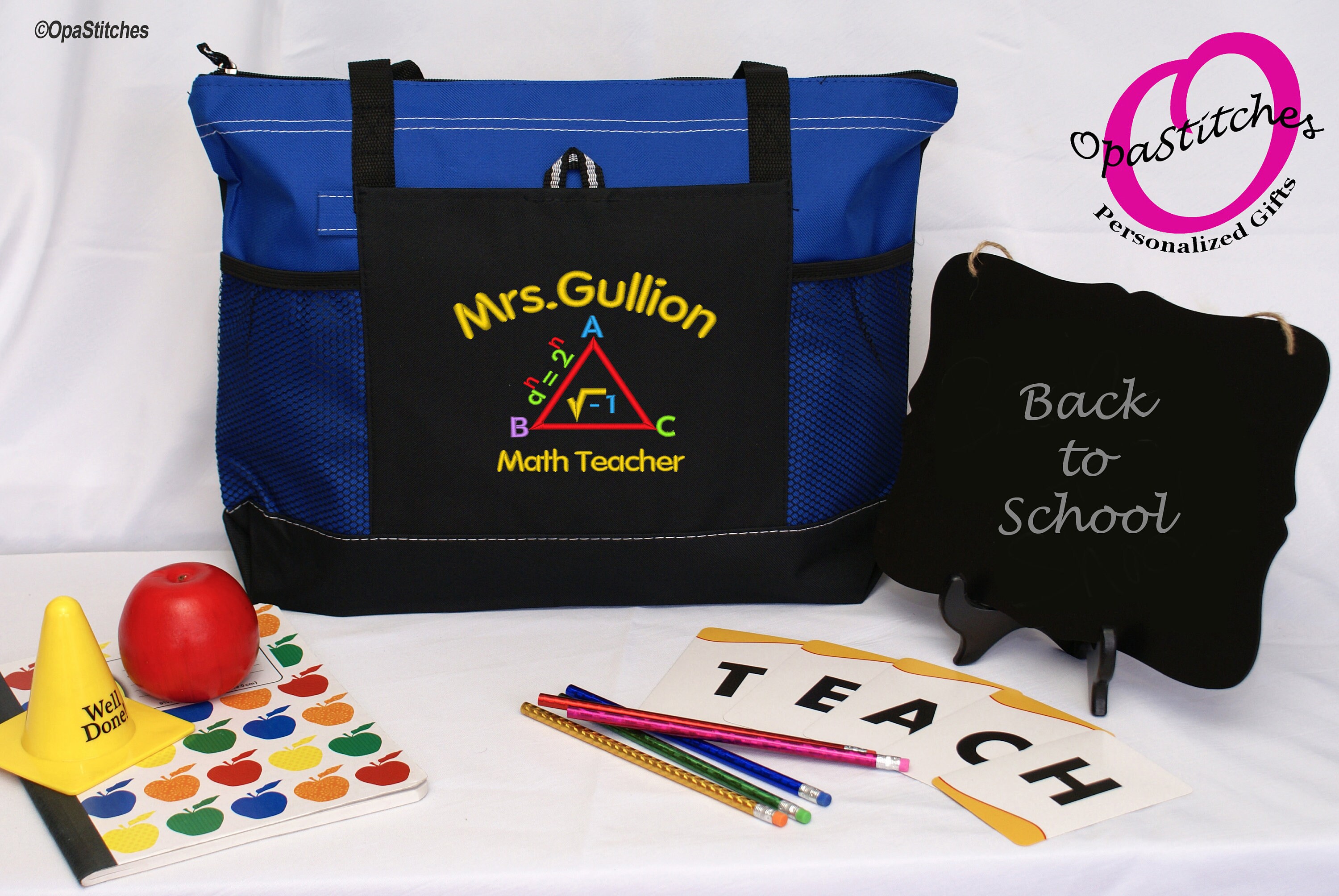 Math teacher tote bag Calculus and geometry design Etsy