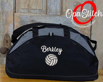 Personalized Volleyball Duffel Bag – Embroidered Team Sports Gym Bag