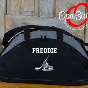 Personalized Hockey Duffel Bag – Embroidered Sports Gym Bag image 1