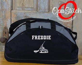 Personalized Hockey Duffel Bag – Embroidered Sports Gym Bag