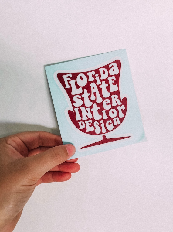 Florida State Interior Design Vinyl Sticker