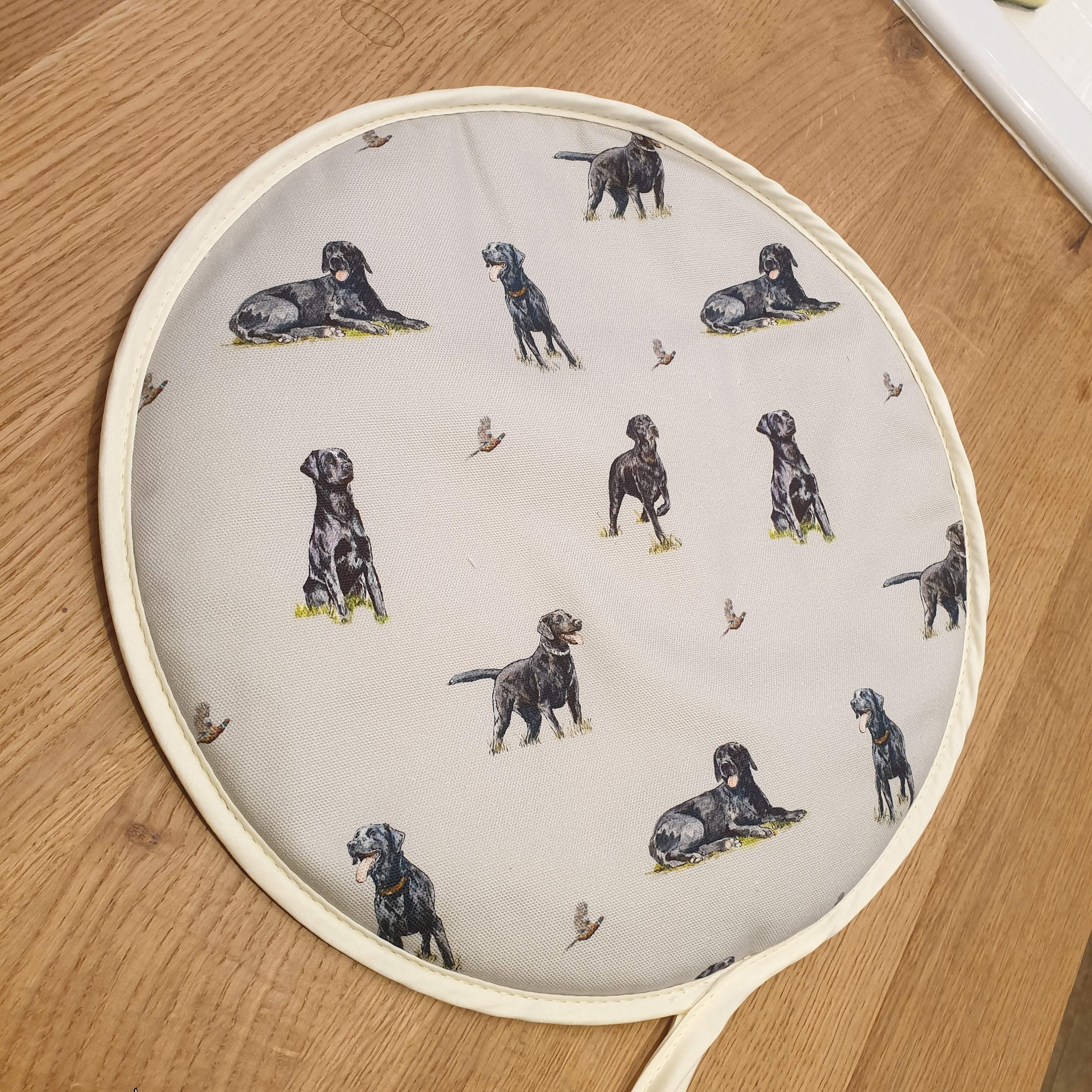 Black Labrador AGA Hob Covers Pair Etsy