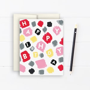 Jelly Bean Birthday - Carte de vœux, Carte d’art, Carte d’anniversaire, Art, Graphique, Illustration, Intérieur vierge