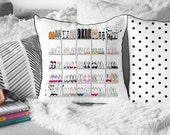 Shoe Love Pillow Throw Pillow Decorative Pillow Fashion Illustration Pillow Art Pillow Closet full of shoes Shoe obsessed