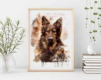 pet memorial portrait