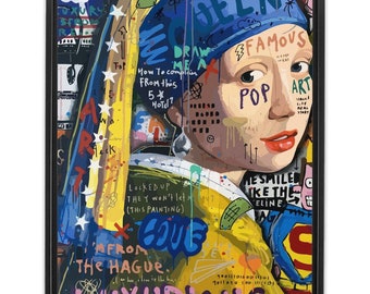 Queen Of Pop / Arte su tela / Graffiti Art / Pittura digitale / Pop Art
