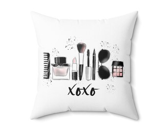 Cuscino XOXO; Illustrazione di bellezza; Home decor; Moda; Lancia cuscino