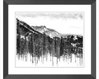 Montagna Telluride / Arte incorniciata / Arte di montagna / Viaggio / Fotografia del Colorado