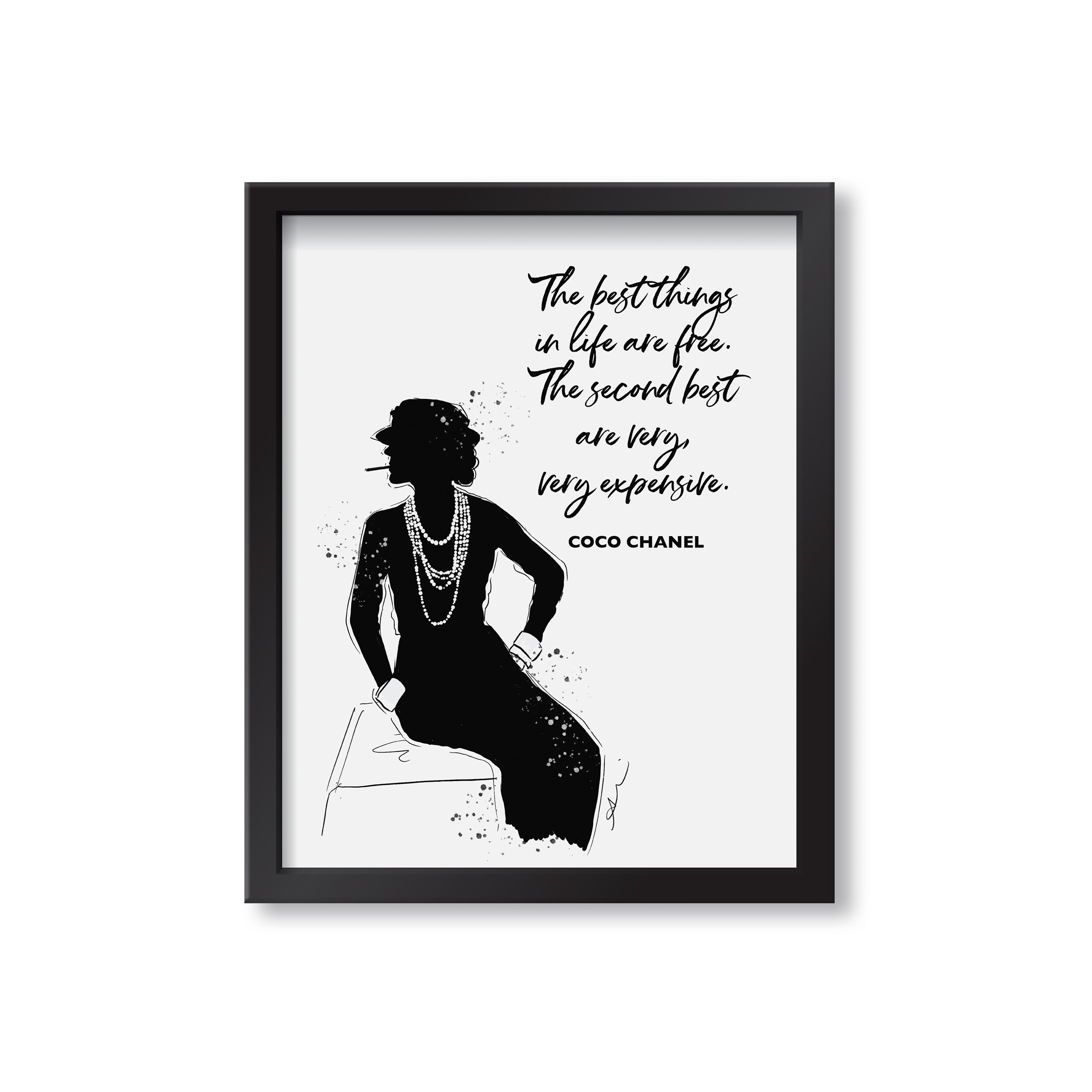  Coco Chanel Vintage Portrait Poster - Image by Shutterstock :  Everything Else