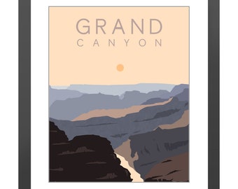 Grand Canyon / Stampa artistica / Arte di viaggio / Destinazione