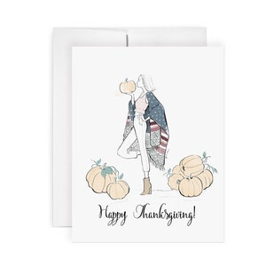 Joyeux Thanksgiving - Carte de voeux, Illustration de mode, Vacances, Thanksgiving, Thanksgiving