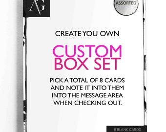 Ensemble de cartes de vœux personnalisées
