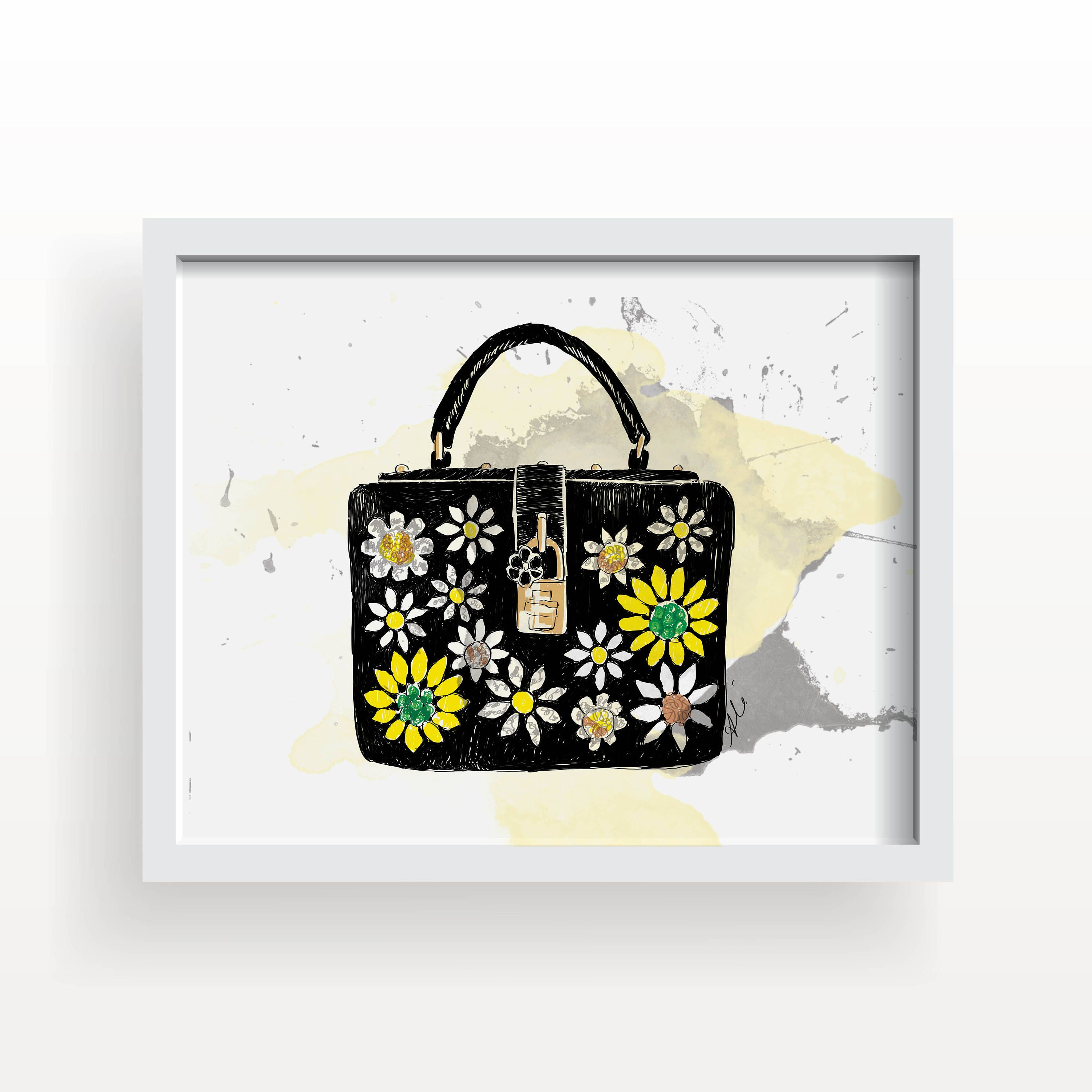 Sac chanel dessin Etsy Canada