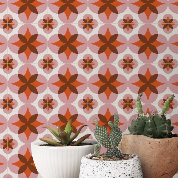 Retro Floor Tiles Etsy