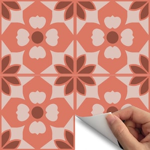 Fliesen schälen und aufkleben - Fliesenaufkleber für Wand und Boden, DIY Küche Bad - Benutzerdefinierte Farben - Set mit 24 oder 48 Stück - #moroccan03