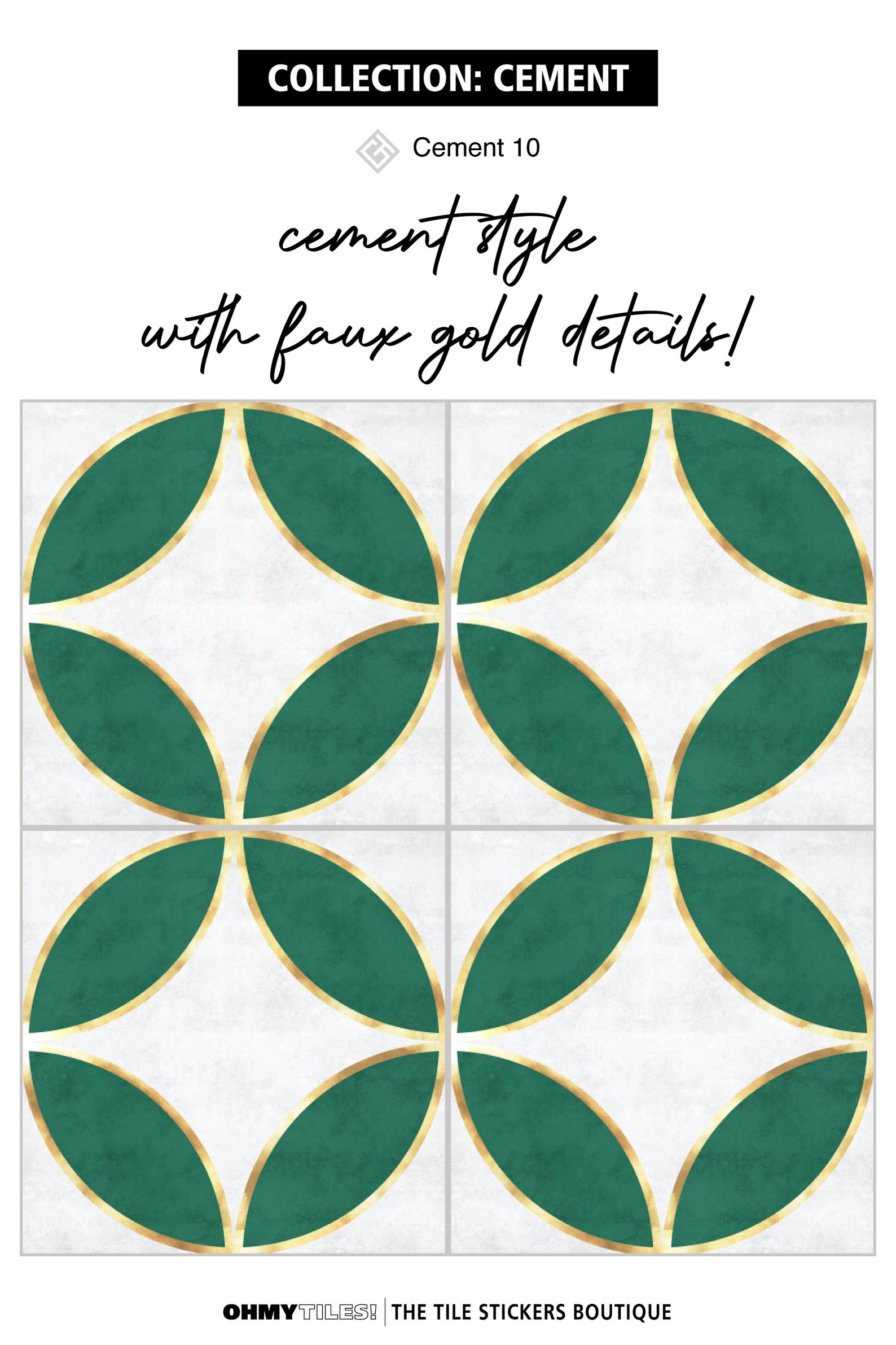 Floor Tile Stickers Peel and Stick Tile Vinyl Cement Tile Etsy