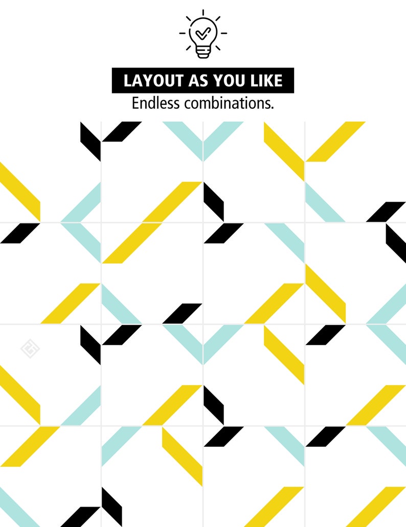 Peel and Stick Tile Minimalist Backsplash Decals Geometric Etsy