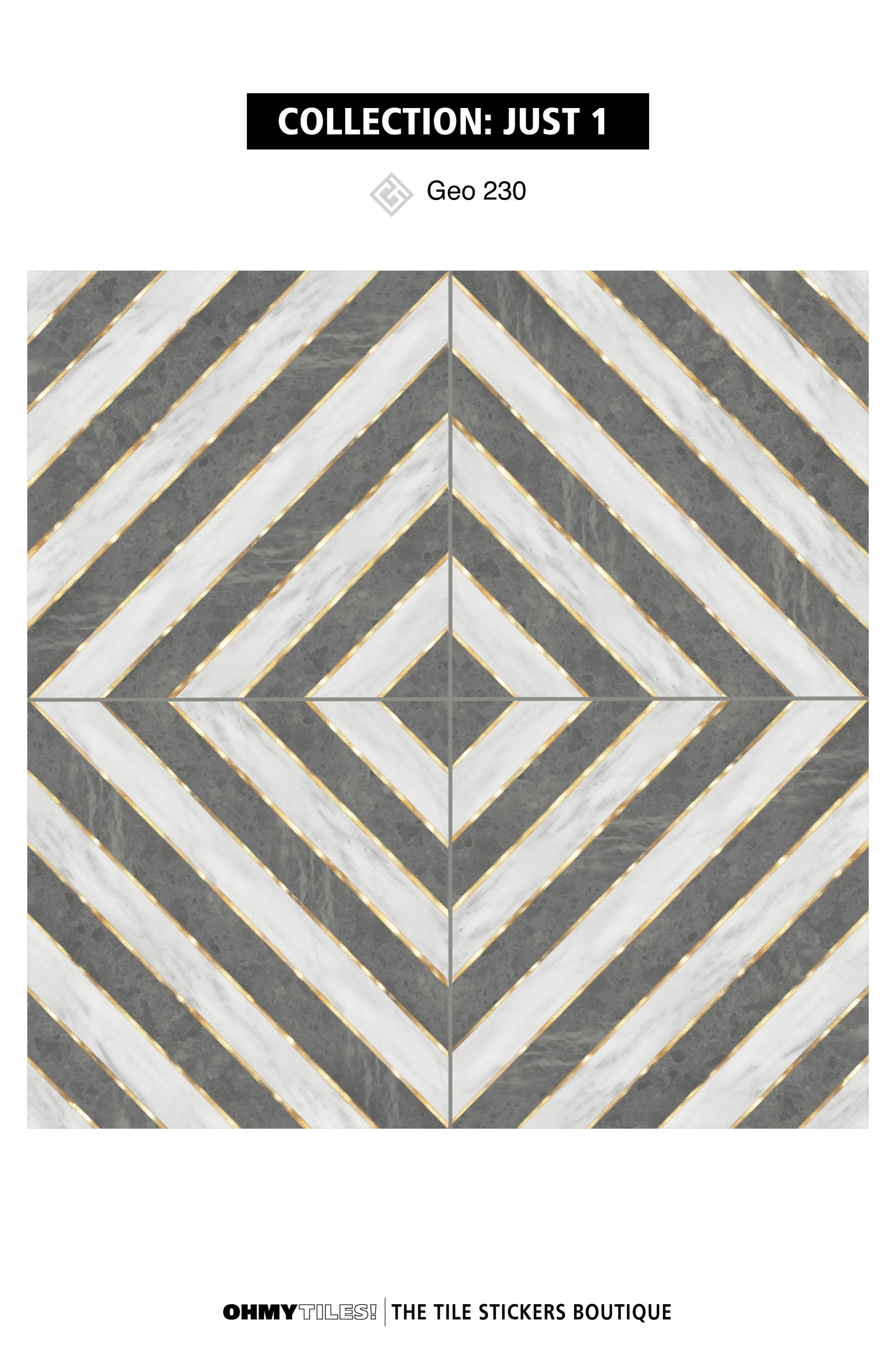 Floor tile stickers Peel and stick tile Faux marble and Etsy