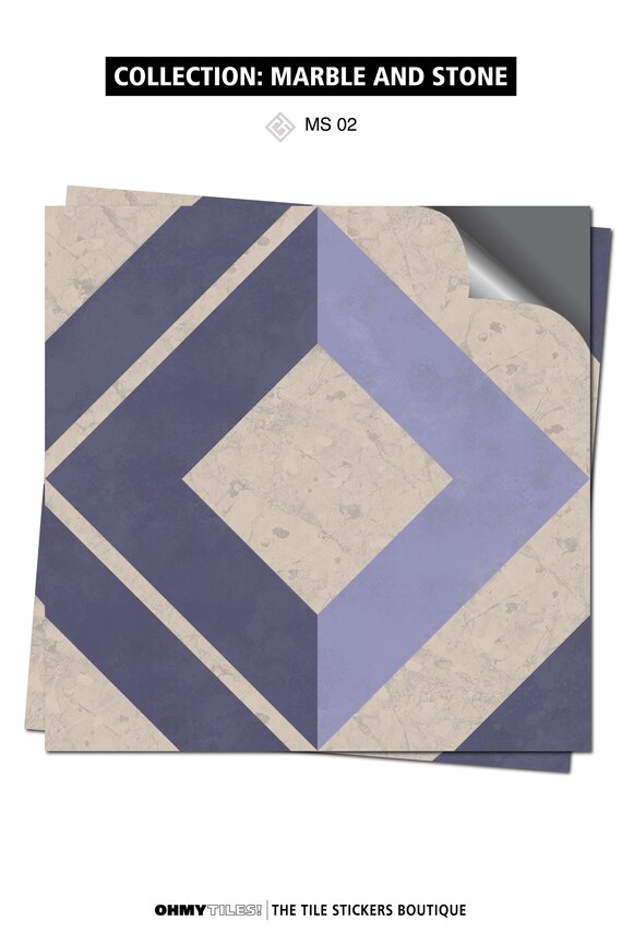 Floor Tile Stickers Peel and Stick Tile Marble and Stone Etsy
