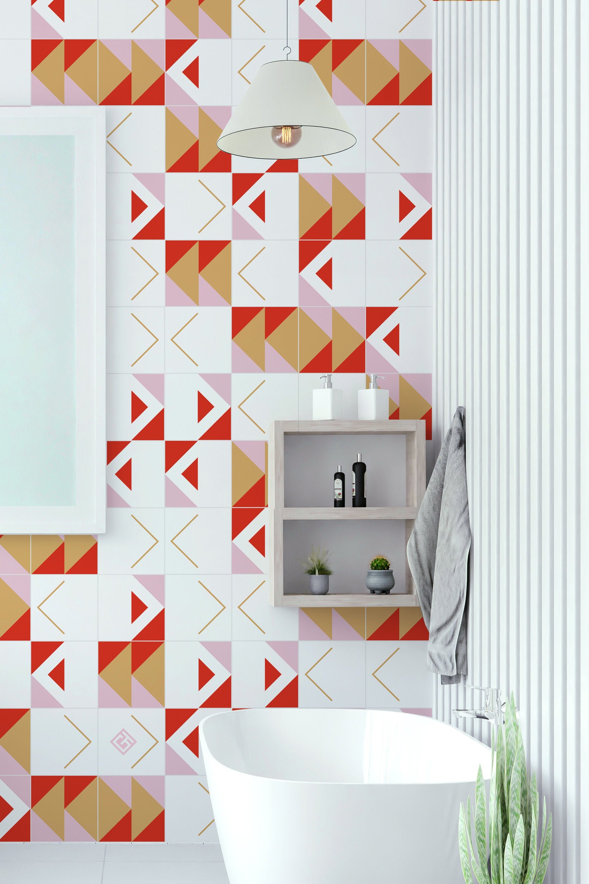 Wall tile stickers for bathroom and kitchen Premium vinyl Etsy