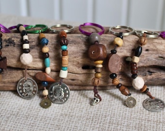 Mini Pirate Keychains: Eco-friendly party favors, pixie dusting gifts in metal, wood, hemp