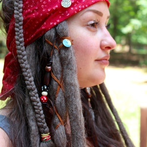 Jack Sparrow Dreadfall: Pirate Costume Hair Accessory with hand-rolled dreads