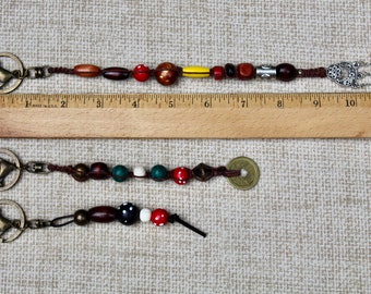 ジャック・スパロウ キーチェーン：海賊カリブ海ドレッドロックビーズ