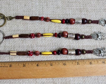 ジャック・スパロウ キーチェーン：海賊カリブ海ドレッドロックビーズ