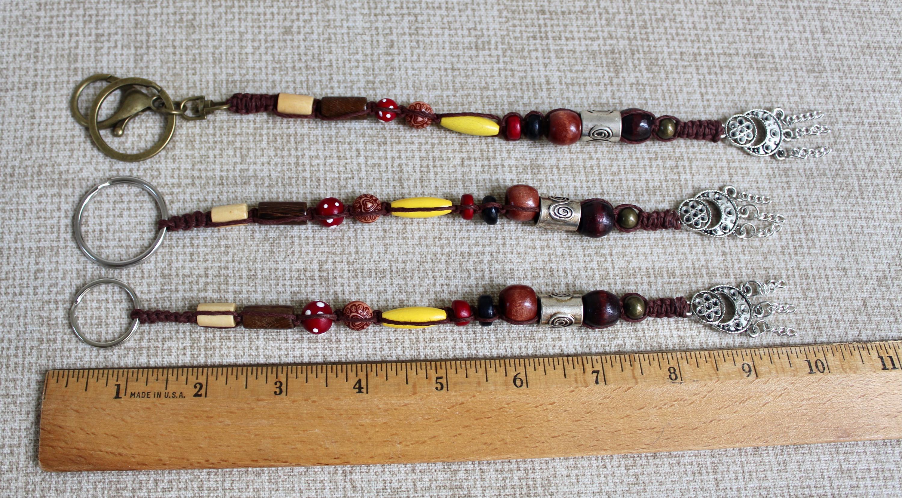 ジャック・スパロウ キーチェーン：海賊カリブ海ドレッドロックビーズ