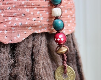 Piece of Eight Bead Strand for Jack Sparrow Pirate Costume