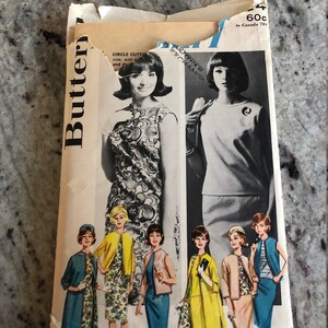1960&#39;s Vintage Butterick Pattern 2624