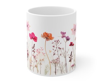 Press Flowers Coffee Mug