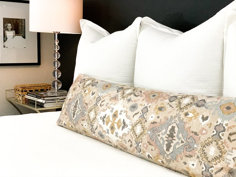 Extra Long Lumbar Long Pillow Long Boho Pillow Modern Etsy
