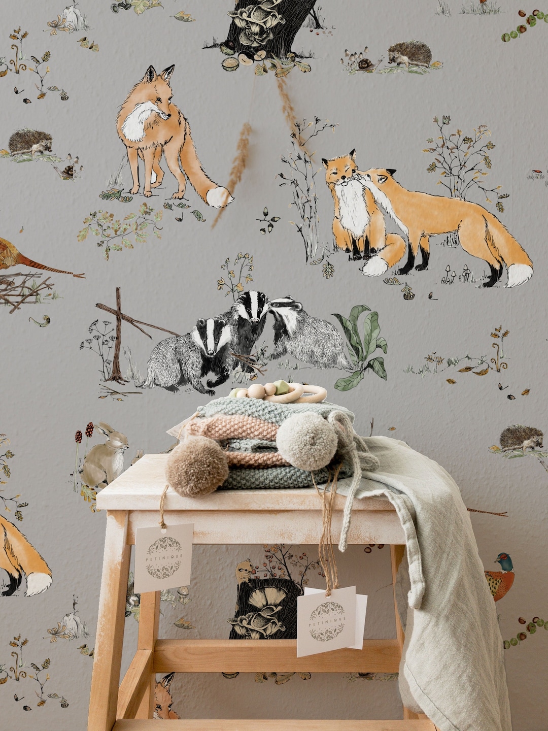 Woodlands Wallpaper Etsy