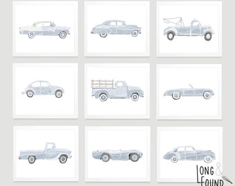 vintage car prints nursery