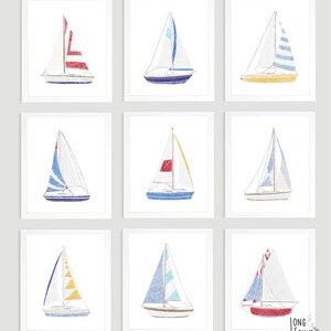 Sailboat Printable Art - Digital Download - Wall Art - Boat Decor ...