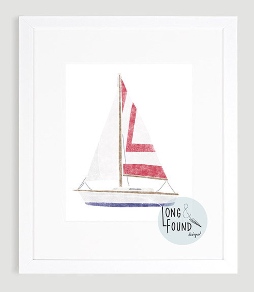 Sailboat Printable Art - Digital Download - Wall Art - Boat Decor ...
