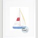 Sailboat Printable Art Digital Download Wall Art Boat Decor Toddler Art ...