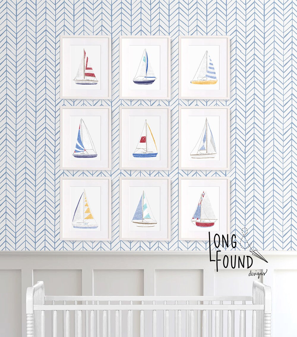 Sailboat Printable Art - Digital Download - Wall Art - Boat Decor ...