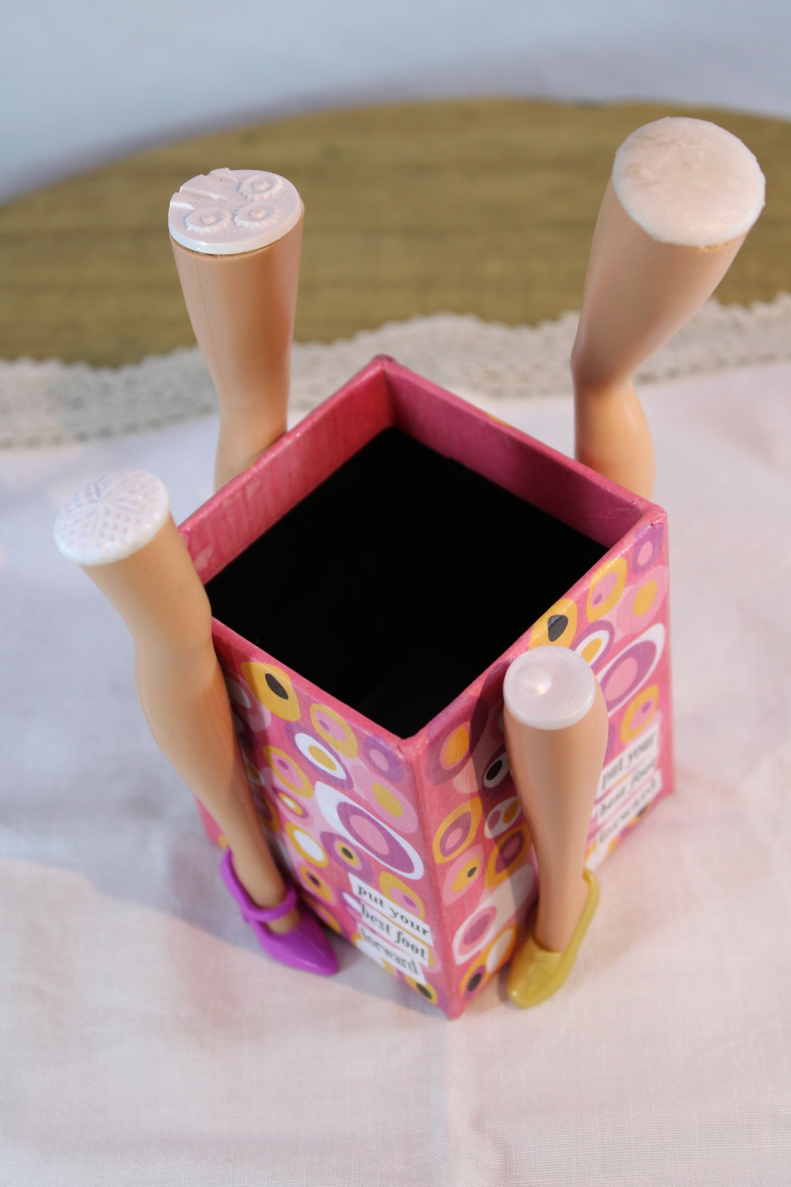 Barbie Doll Novelty Decorative Pencil Box 'put Your Best Etsy Australia