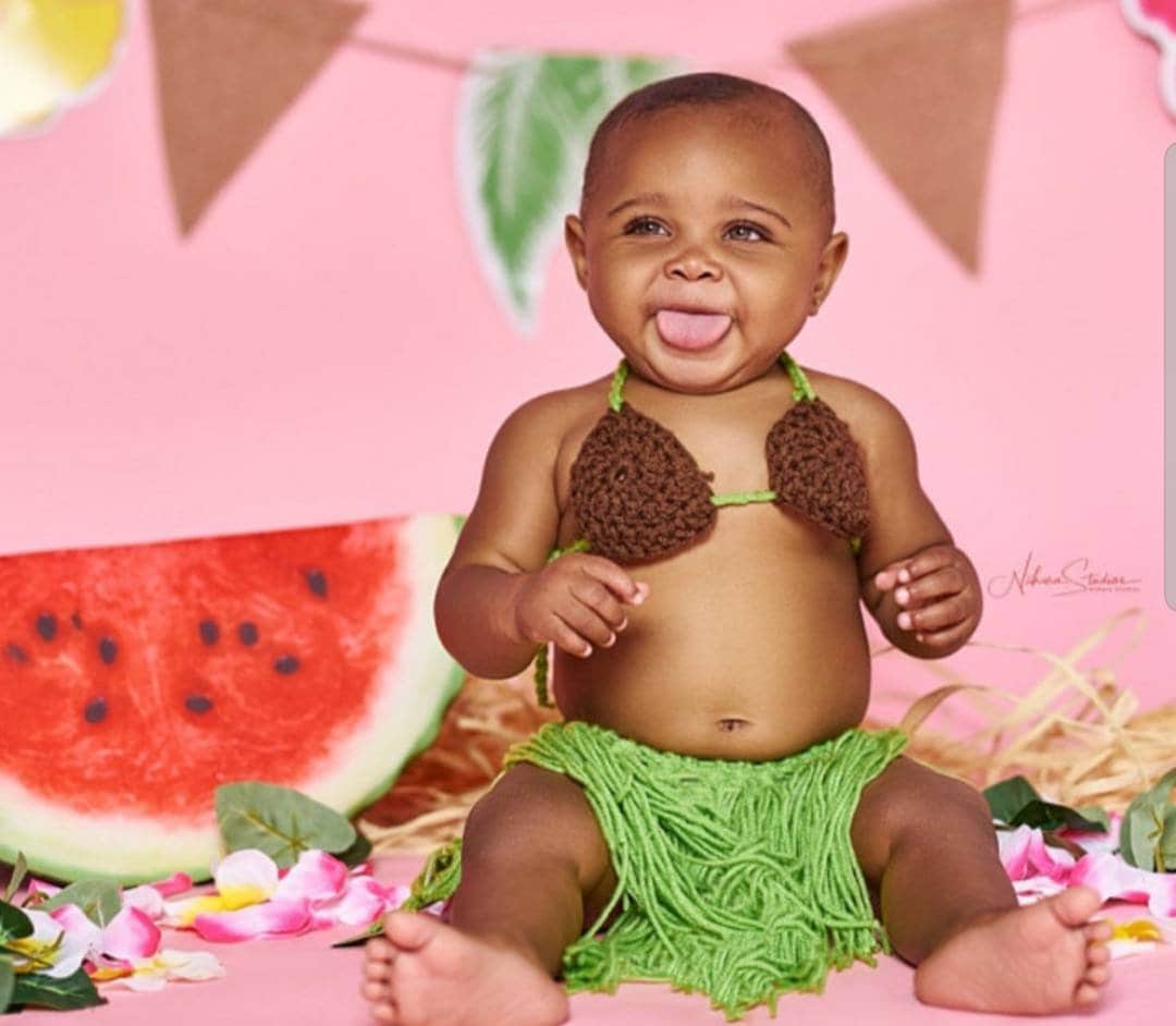 Cake Smash Outfit Girl Baby Luau Outfit 1st Birthday Outfit