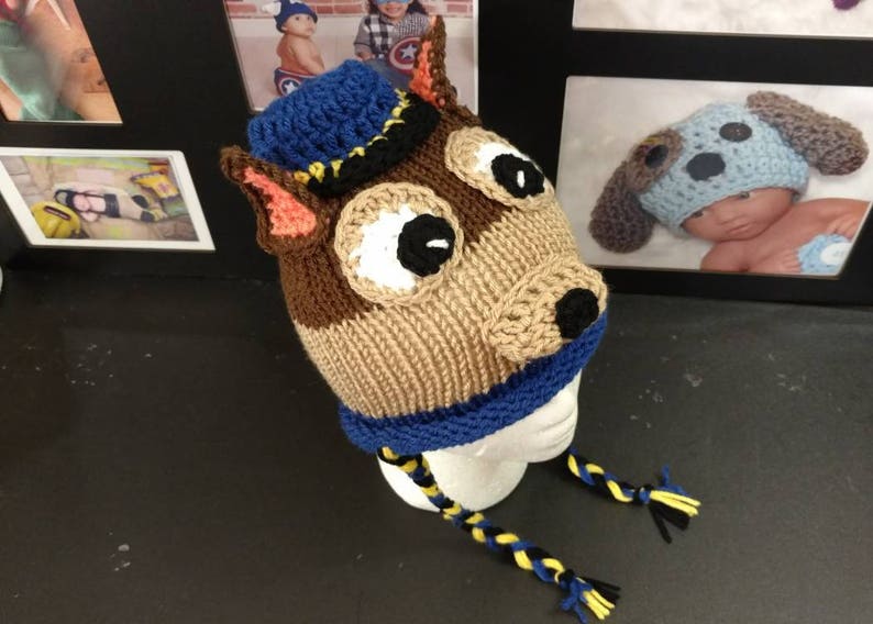 toddler Skye paw patrol Rubble Hat Paw patrol hat crochet hat Skye hat Sky hat, baby child crochet hat
