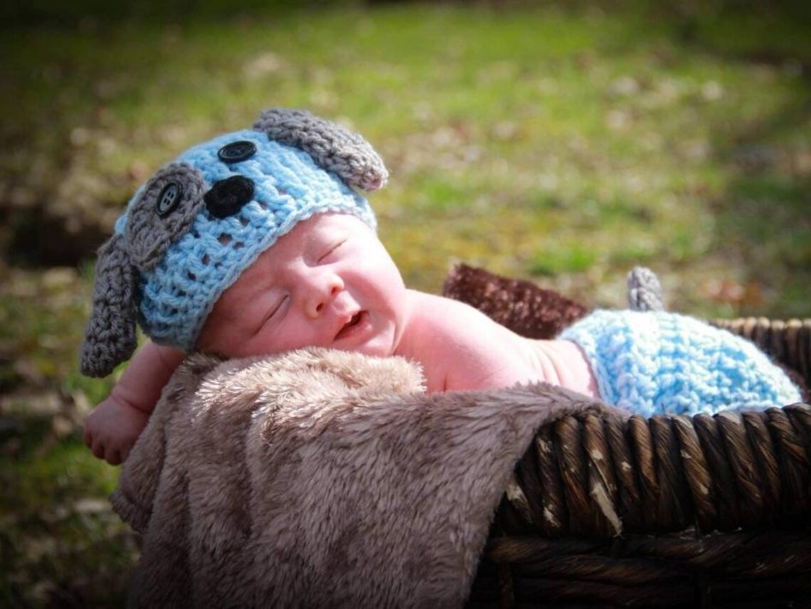 Newborn Photo Outfit Newborn Boy Photo Outfit Newborn Puppy Etsy