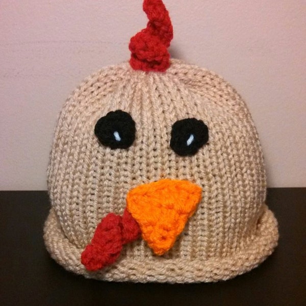 Chicken Hat Chick Hat Animal Hat Photo Prop Crochet Chicken Hat Rooster Hat newborn crochet hat baby boy girl knit hat crochet baby hat knit